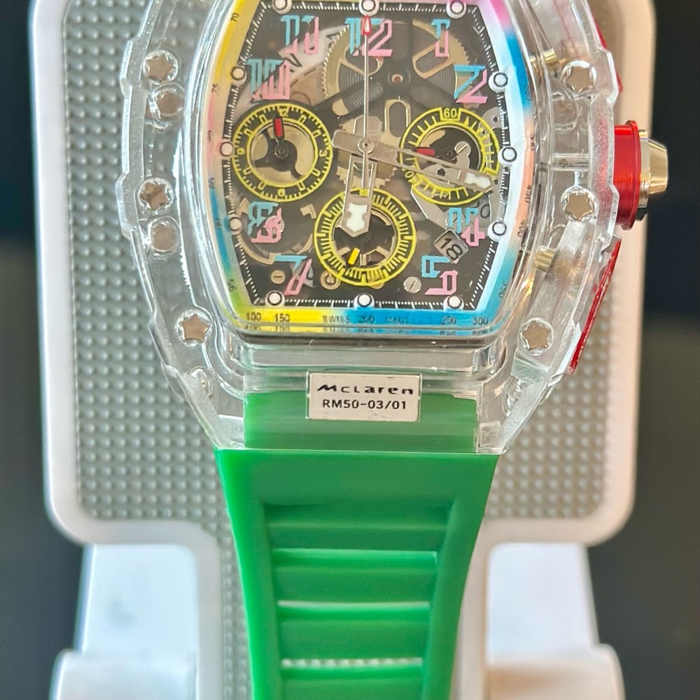 Transparent Multi-Color Men's Watch - Picture 5 of 10